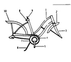 Sears 502475790 frame assembly diagram
