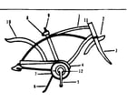 Sears 502476890 frame assembly diagram