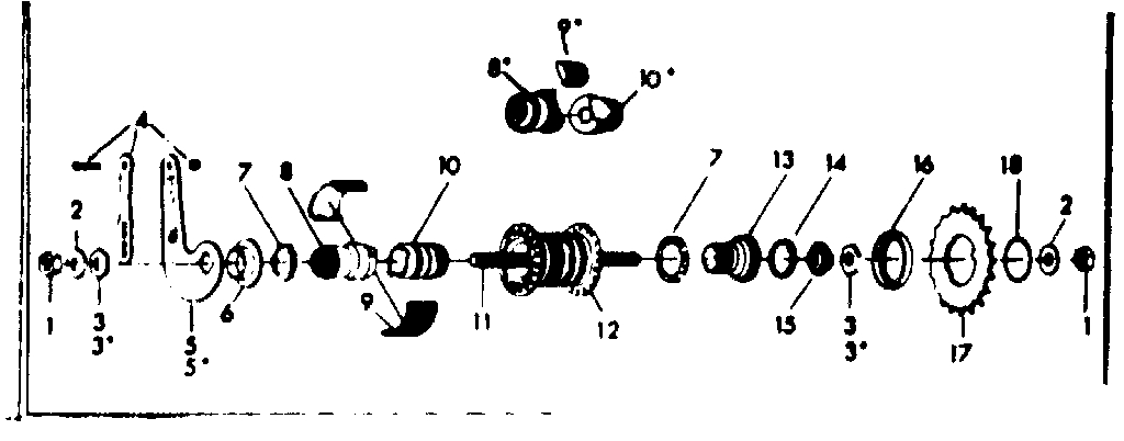 Bendix coaster brake replacement parts