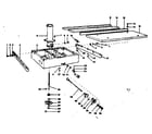 Craftsman 11323110 rip fence and base assembly diagram