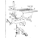 Craftsman 11323300 rip fence and table assembly diagram