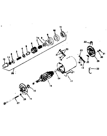 Starter motor no. 33202