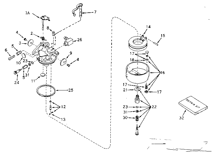 CARBURETOR NO. 631701