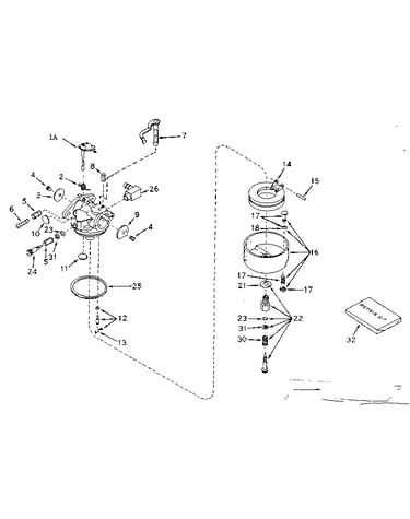 Carburetor no. 631701