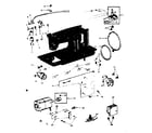 Kenmore 15813200 motor assembly diagram