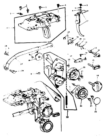 Geared cam assembly