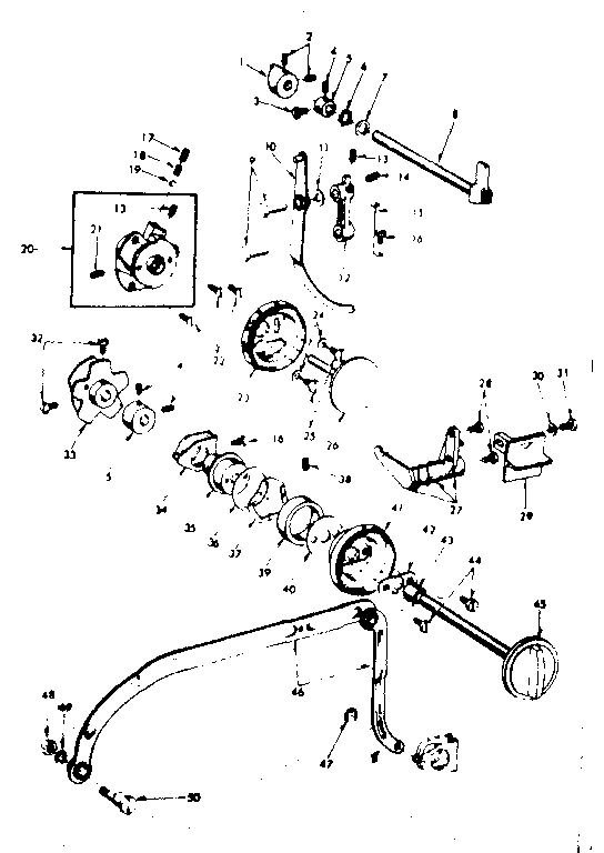 Zigzag guide assembly