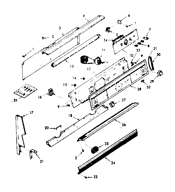 Backguard section