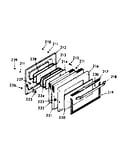 Oven door section