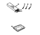 Kenmore 1037187263 wire harnesses & components & optional rotisserie pan kit diagram