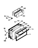 Oven door section