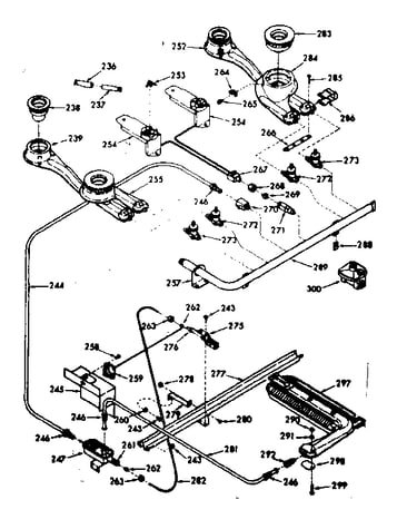 Burner section