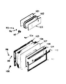 Oven door section