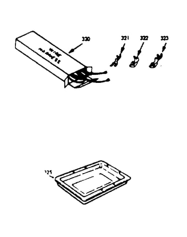 Wire harnesses & components & optional rotisserie pan kit