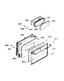 Oven door section