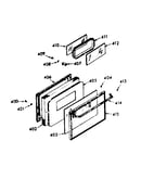Oven door section