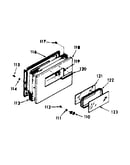 Lower oven door section