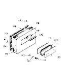 Lower oven door section