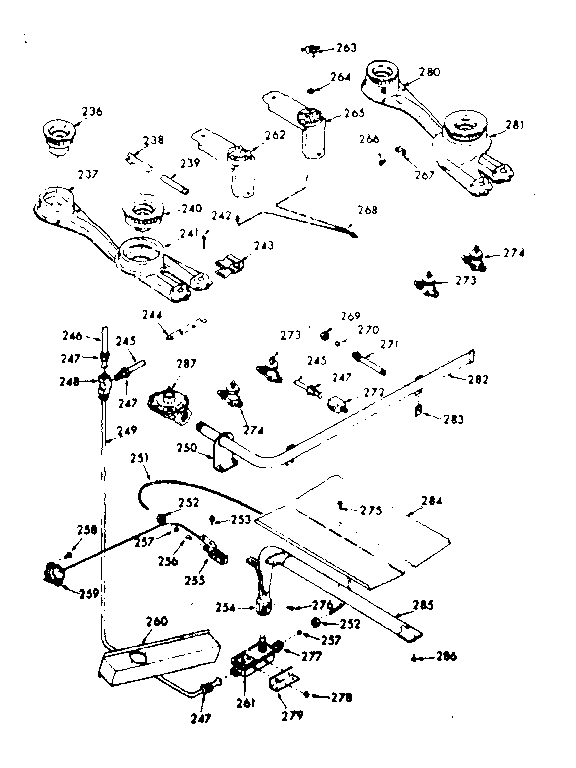 Burner section