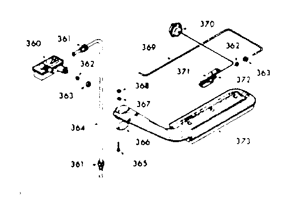 Upper oven burner section