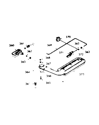 Upper oven burner section