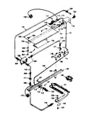 Upper and lower oven burner section