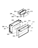 Lower oven door section
