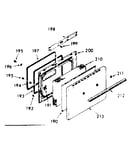 Oven door section