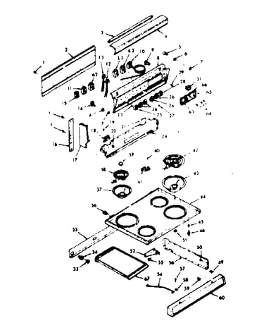 Backguard & main top section