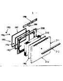 Oven door section
