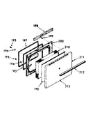 Oven door section