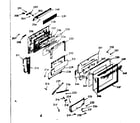 Kenmore 1039357361 oven door section diagram