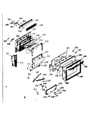 Oven door section