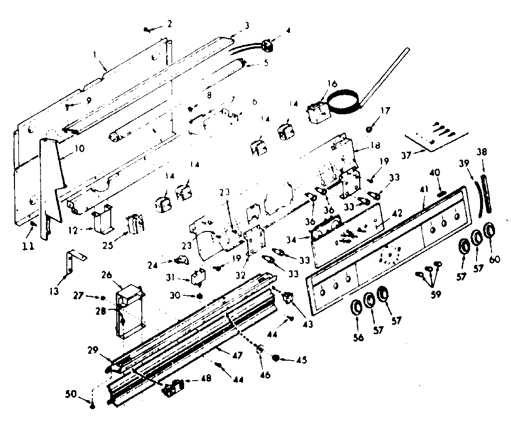 Backguard section