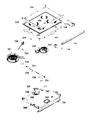 Main top cook surface