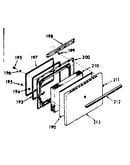 Oven door section