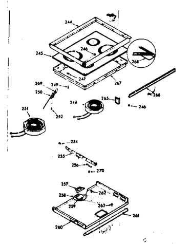 Main top cook surface