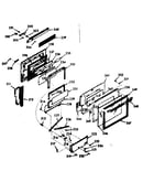Oven door section