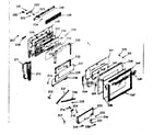 Kenmore 1039867322 oven door section diagram