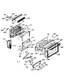 Lower oven door section