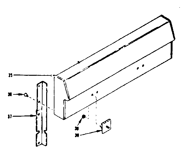 Backguard section