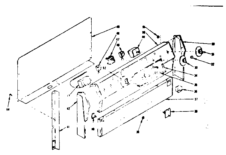 Backguard section