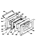 Oven door parts
