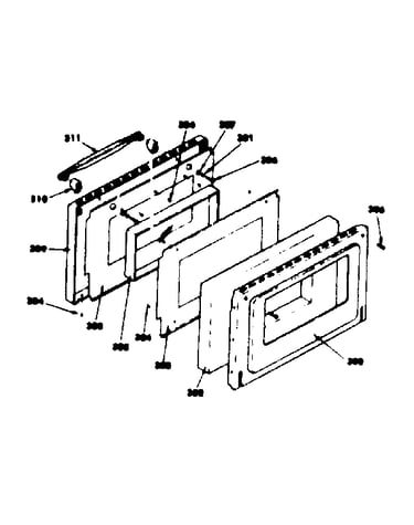 Oven door