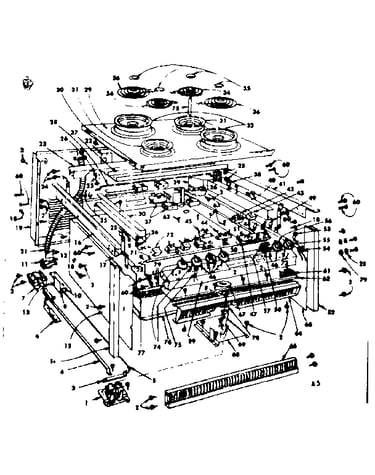 Top section and outer body parts