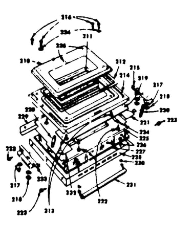 Oven door parts