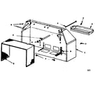 Kenmore 1555437280 canopy and filter parts diagram