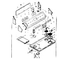 Kenmore 6286307341 backguard and cooktop assembly diagram