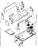 Backguard and cooktop assembly