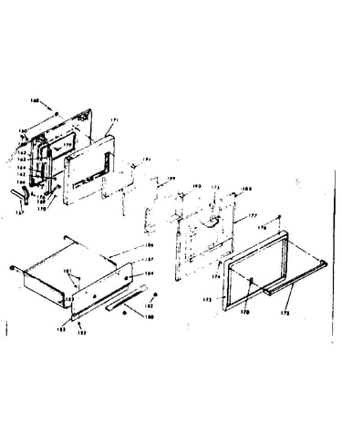 Door and bottom panel
